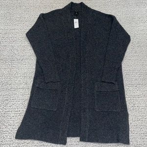 NWT Ann Taylor Wool Blend Open Front Long Cardigan Duster, S